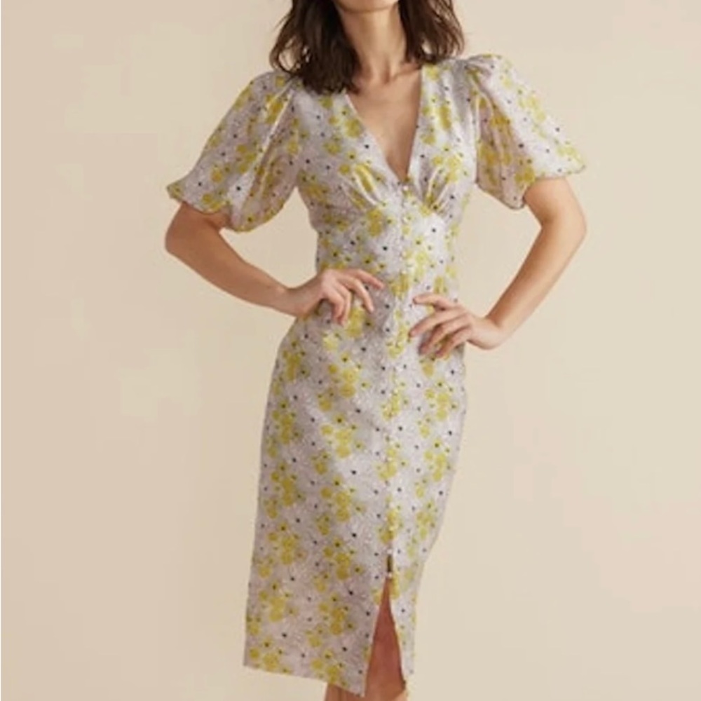 MINKPINK Size M Mitta Midi‎ Floral Dress